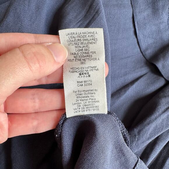 Free People Tank Layers in Love Tunic Top Womens Size M Navy Blue Boho - Picture 7 of 7